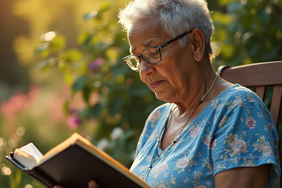 senora-leyendo